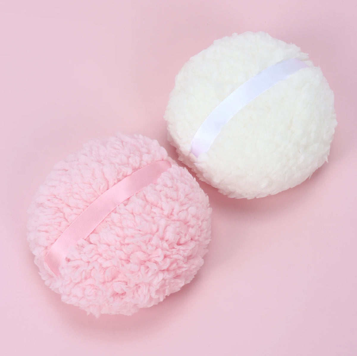 1/2Pcs Extra-Large and Extra-Thick Powder Puff, Skin-Friendly, Soft and Non-Absorbent, Extra-Large Talcum Powder Puff