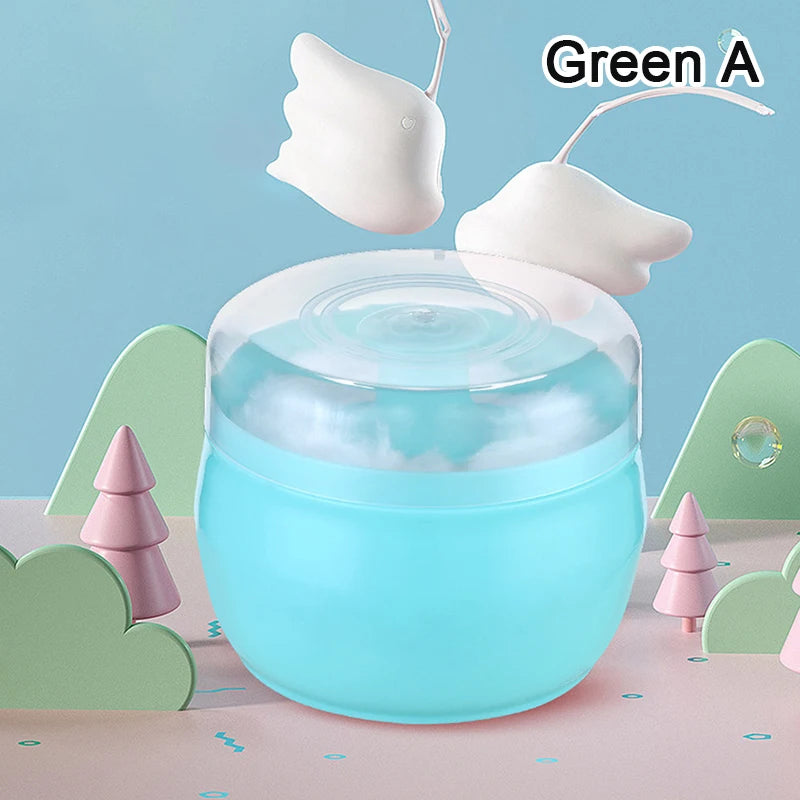 1PCS Talcum Powder Powder Puff With Box Baby Soft Face Body Cosmetic Powder Puff Talcum Powder Sponge Box Case Container