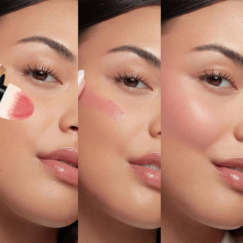 Liquid Blush Cream 6 Colors Smooth Velvet Matte Pink Blusher Natural Easy To Smudge