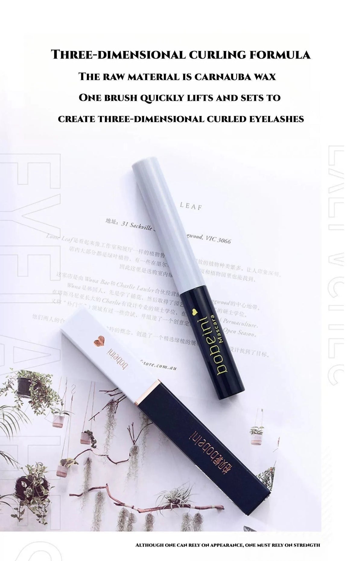 Mascara Smooth Brush Head Waterproof / Sweatproof Not Easy to Smudge for Beginners