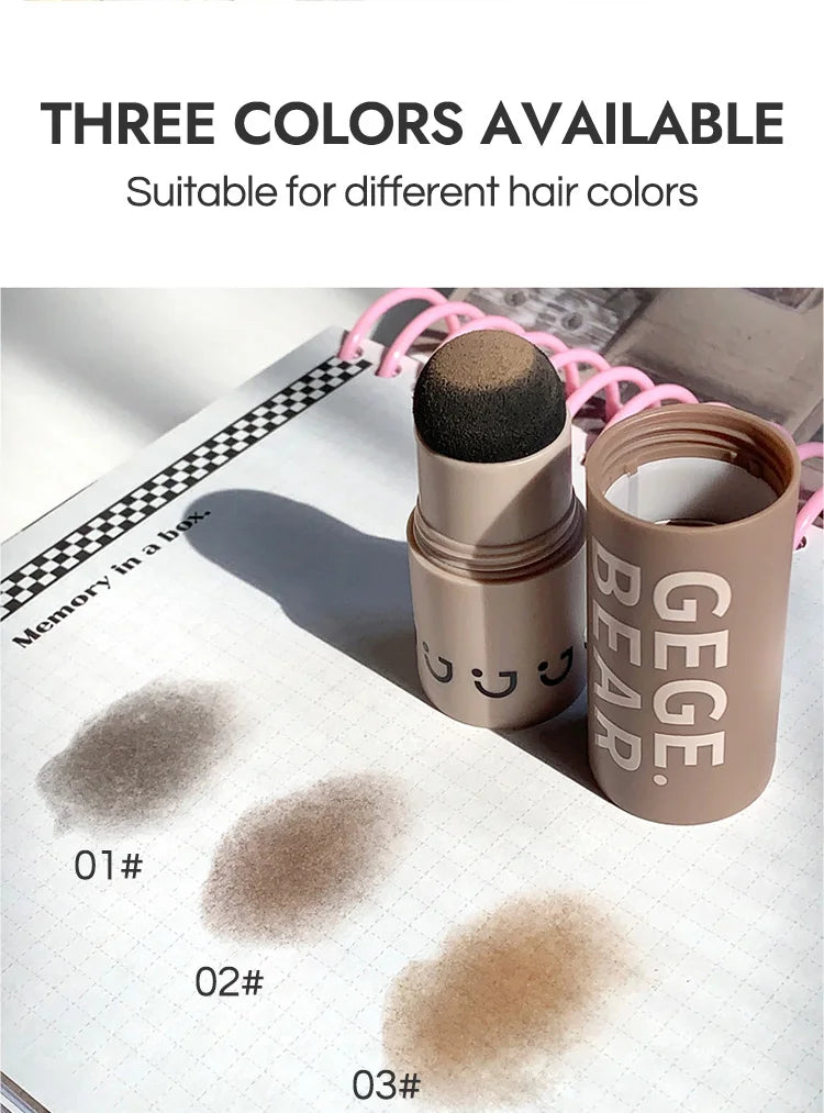 Gege Bear Waterproof Hair Shadow Powder Women Men Hair Concealer Natural Cove Hairline Shadow Stick