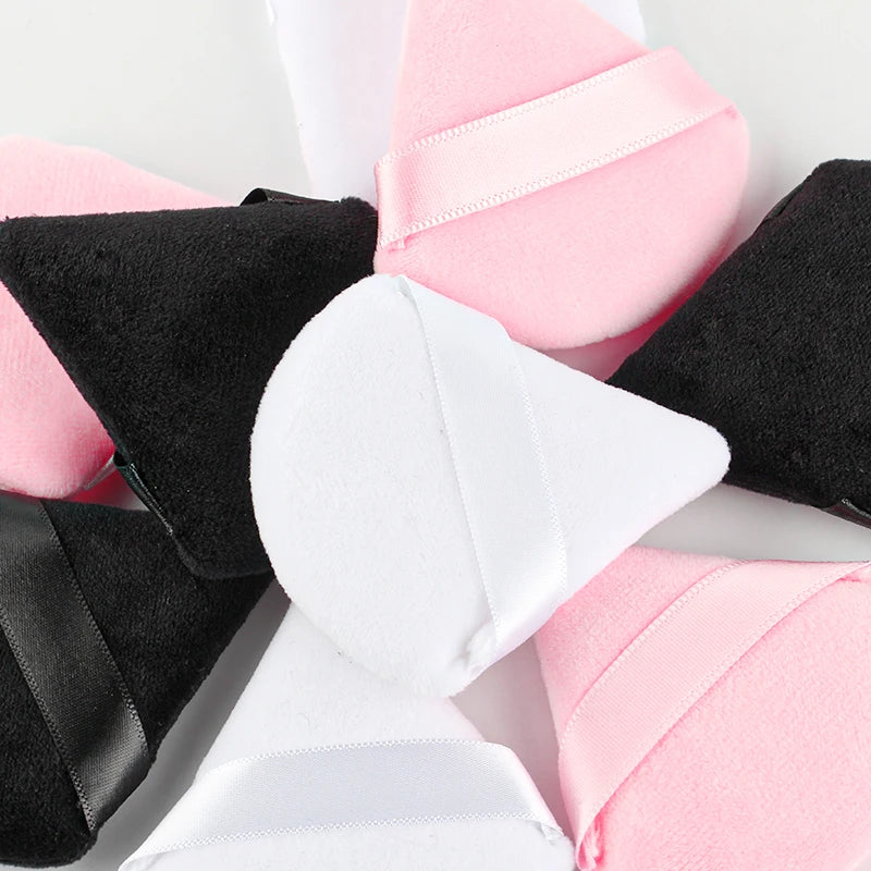 1/2/4pcs Triangle Powder Puff Soft Velvet Facial Makeup Sponge Puff Mixer Beauty Foundation Make-Up Sponge Cosmetics Accessories