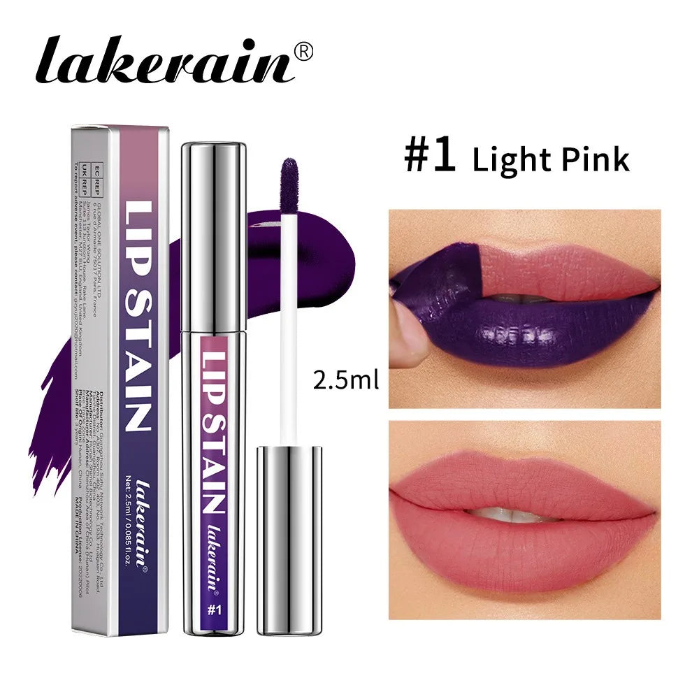 Silver Tube Peel Off Tattoo Lipgloss Waterproof Liquid Matte Lip Tint RosePink Tear-off Lip Stain Non Stick Cup Quick Dry Makeup