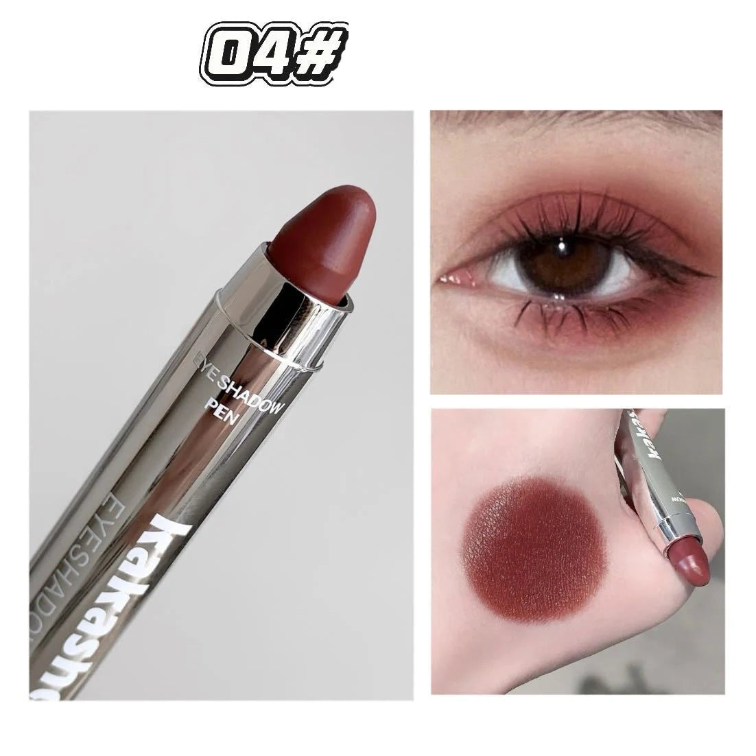 Metallic Glitter Eyeshadow Stick Matte Red Waterproof Shimmer Lying Silkworm Long Lasting High Gloss Pearlescent Eyeshadow Pen