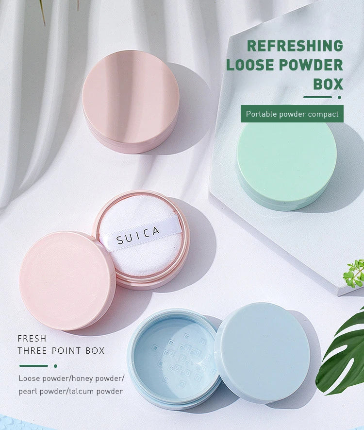 5g Macaroon Loose Powder Case Loose Powder Setting Powder Honey Powder Dispenser Toner Empty Case Mini Powder Puff Powder Case