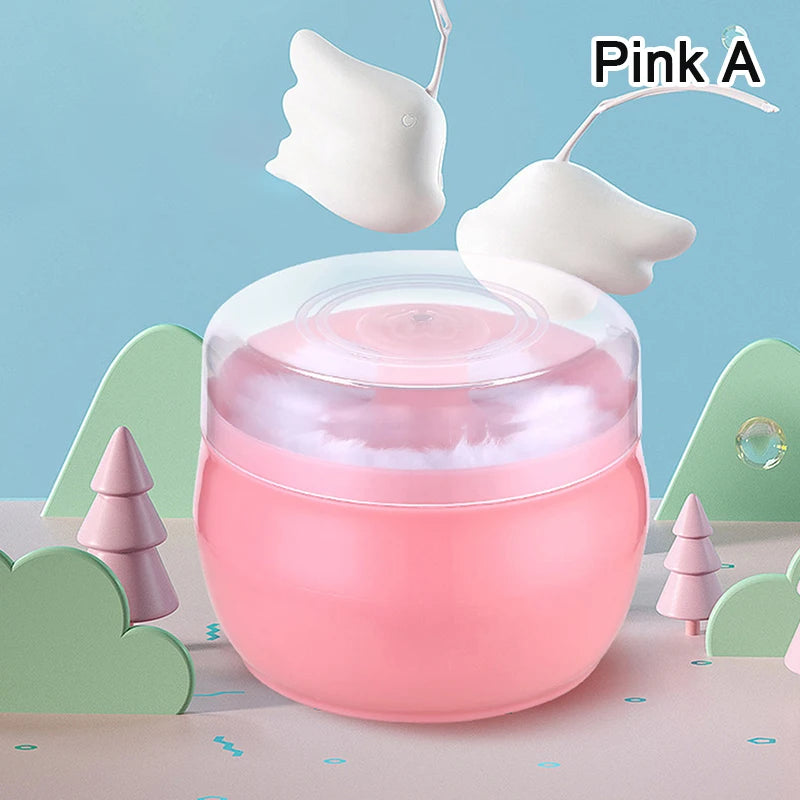 1PCS Talcum Powder Powder Puff With Box Baby Soft Face Body Cosmetic Powder Puff Talcum Powder Sponge Box Case Container