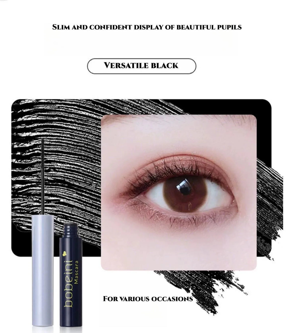 Mascara Smooth Brush Head Waterproof / Sweatproof Not Easy to Smudge for Beginners