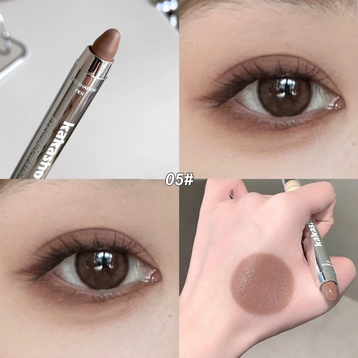 Metallic Glitter Eyeshadow Stick Matte Red Waterproof Shimmer Lying Silkworm Long Lasting High Gloss Pearlescent Eyeshadow Pen