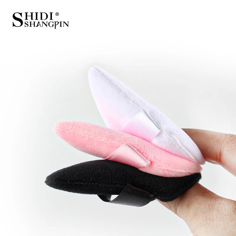 1/2/4pcs Triangle Powder Puff Soft Velvet Facial Makeup Sponge Puff Mixer Beauty Foundation Make-Up Sponge Cosmetics Accessories