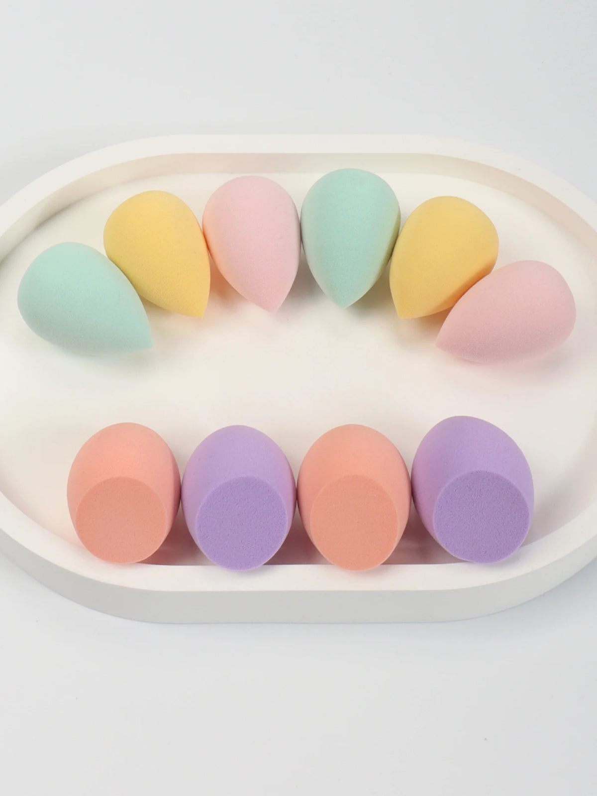 10 件 Mini Makeup Sponge Powder Puff Beauty Sponge for Makeup Concealer Liquid Foundation Face Cosmetic Puff Make up Sponge