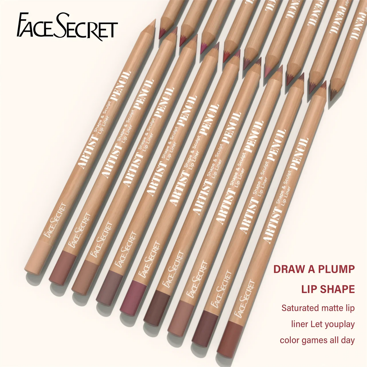 6pcs/set Lip Liner Pen 6 Colors Waterproof And Sweat-proof Not Easy To Fade Non-stick Cup Nude Lipstick Pencil SET