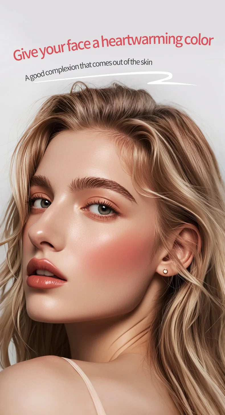 Liquid Blush Cream 6 Colors Smooth Velvet Matte Pink Blusher Natural Easy To Smudge