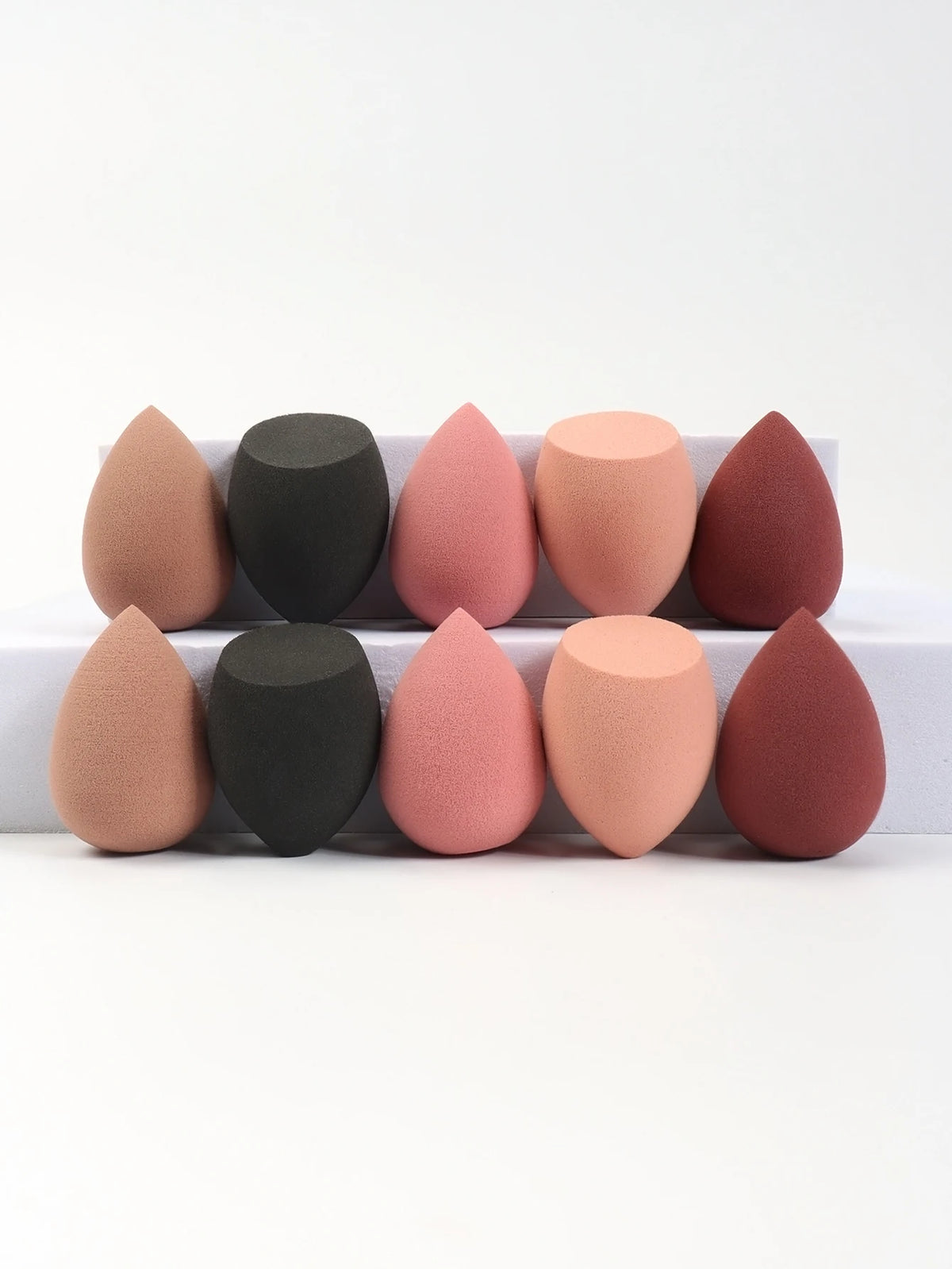 10 件 Mini Makeup Sponge Powder Puff Beauty Sponge for Makeup Concealer Liquid Foundation Face Cosmetic Puff Make up Sponge