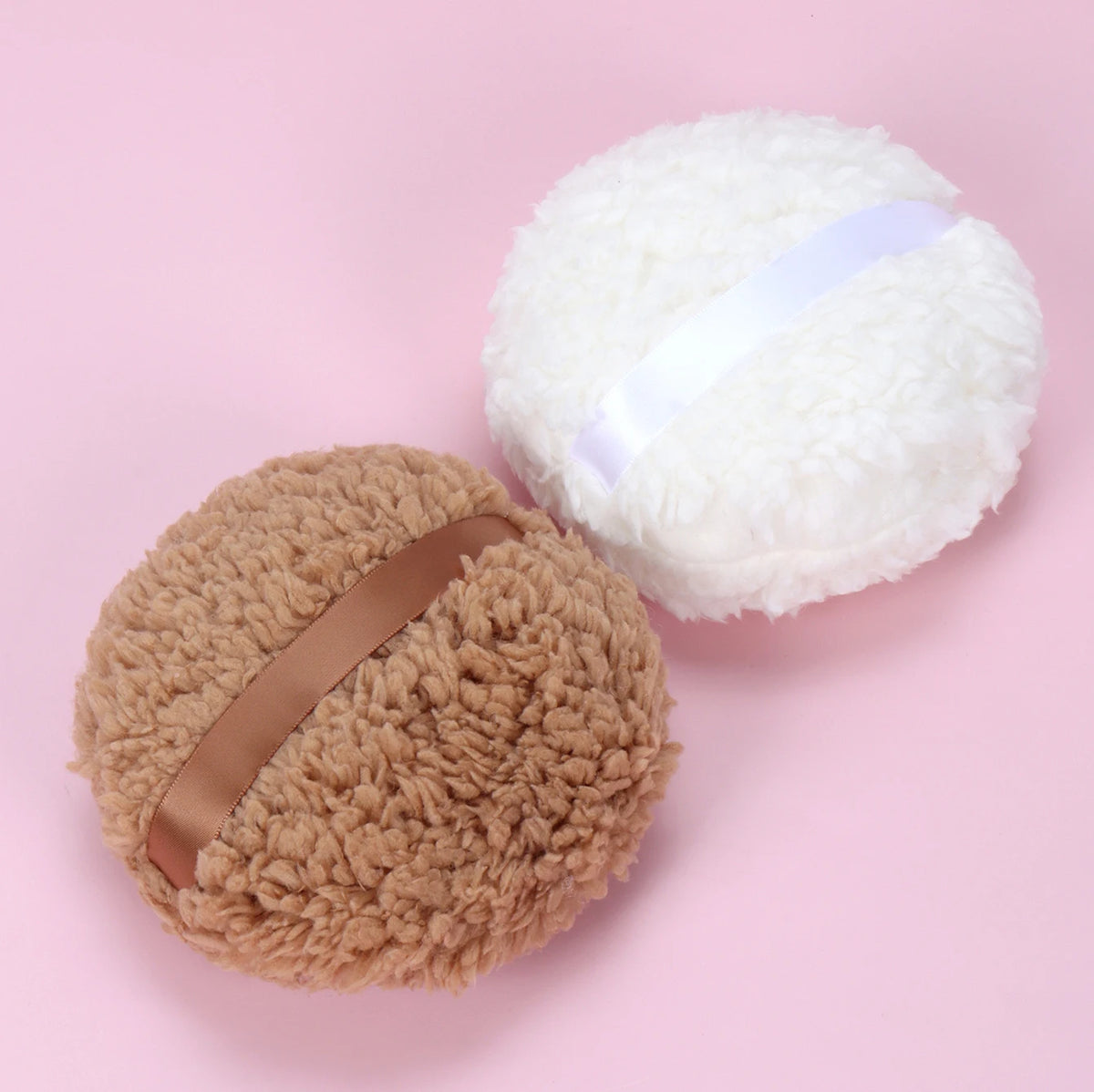 1/2Pcs Extra-Large and Extra-Thick Powder Puff, Skin-Friendly, Soft and Non-Absorbent, Extra-Large Talcum Powder Puff