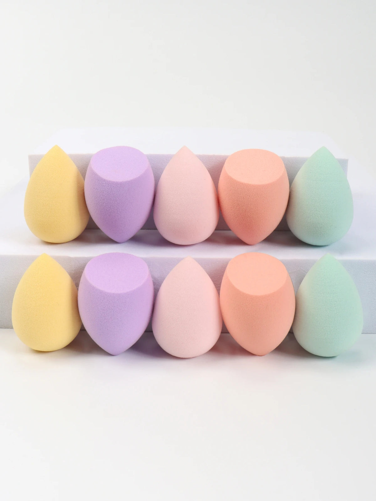 10 件 Mini Makeup Sponge Powder Puff Beauty Sponge for Makeup Concealer Liquid Foundation Face Cosmetic Puff Make up Sponge