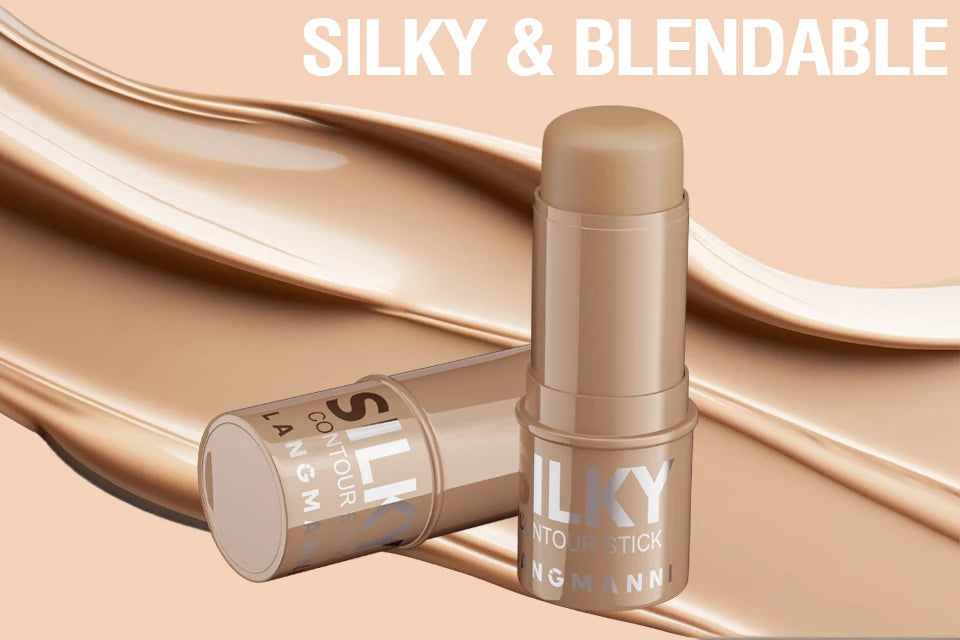 LANGMANNI Tri-Color Multi-Functional Face Brightening Contour Stick Contouring & Brightening Skin-Perfecting Stick