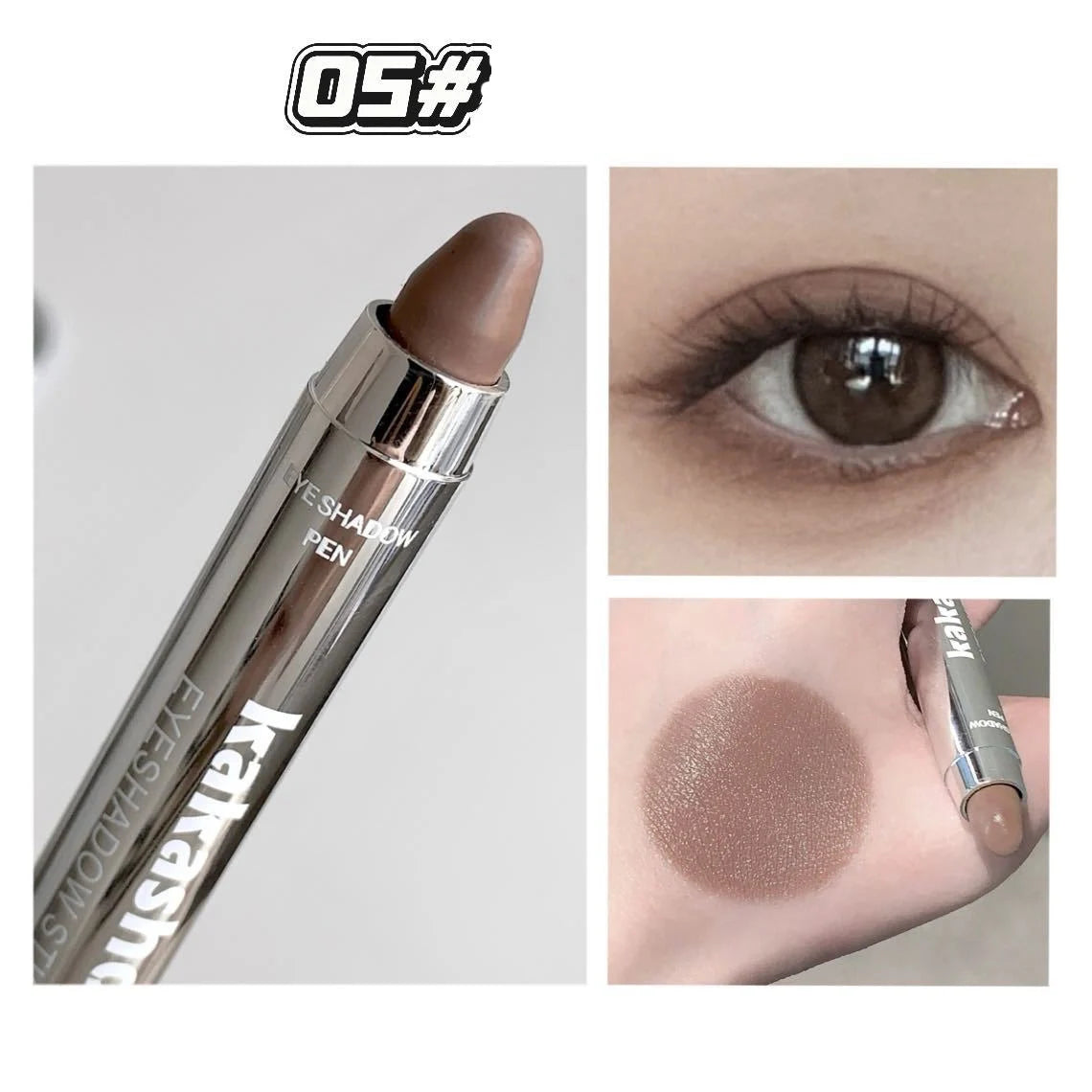 Metallic Glitter Eyeshadow Stick Matte Red Waterproof Shimmer Lying Silkworm Long Lasting High Gloss Pearlescent Eyeshadow Pen