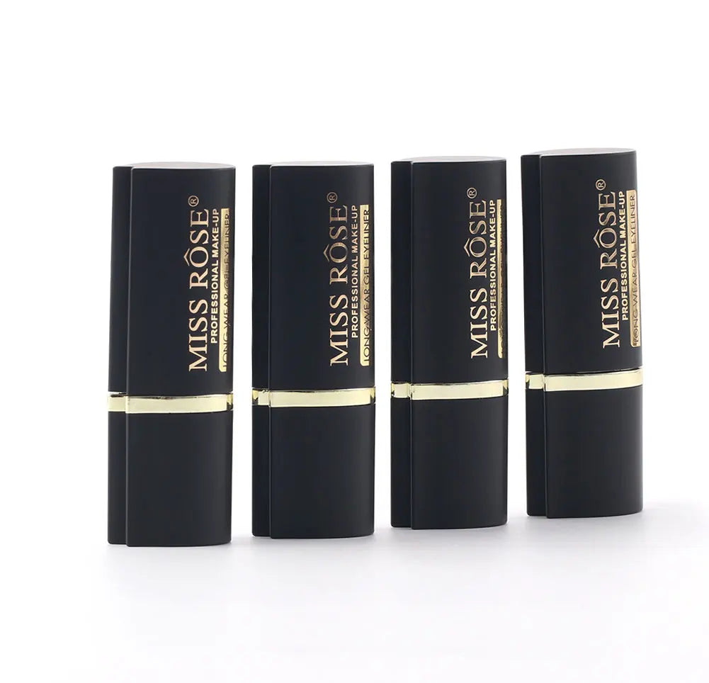 Waterproof eyeliner paste eyeliner quick-drying matte eyeliner single end black solid rich eyeliner pen