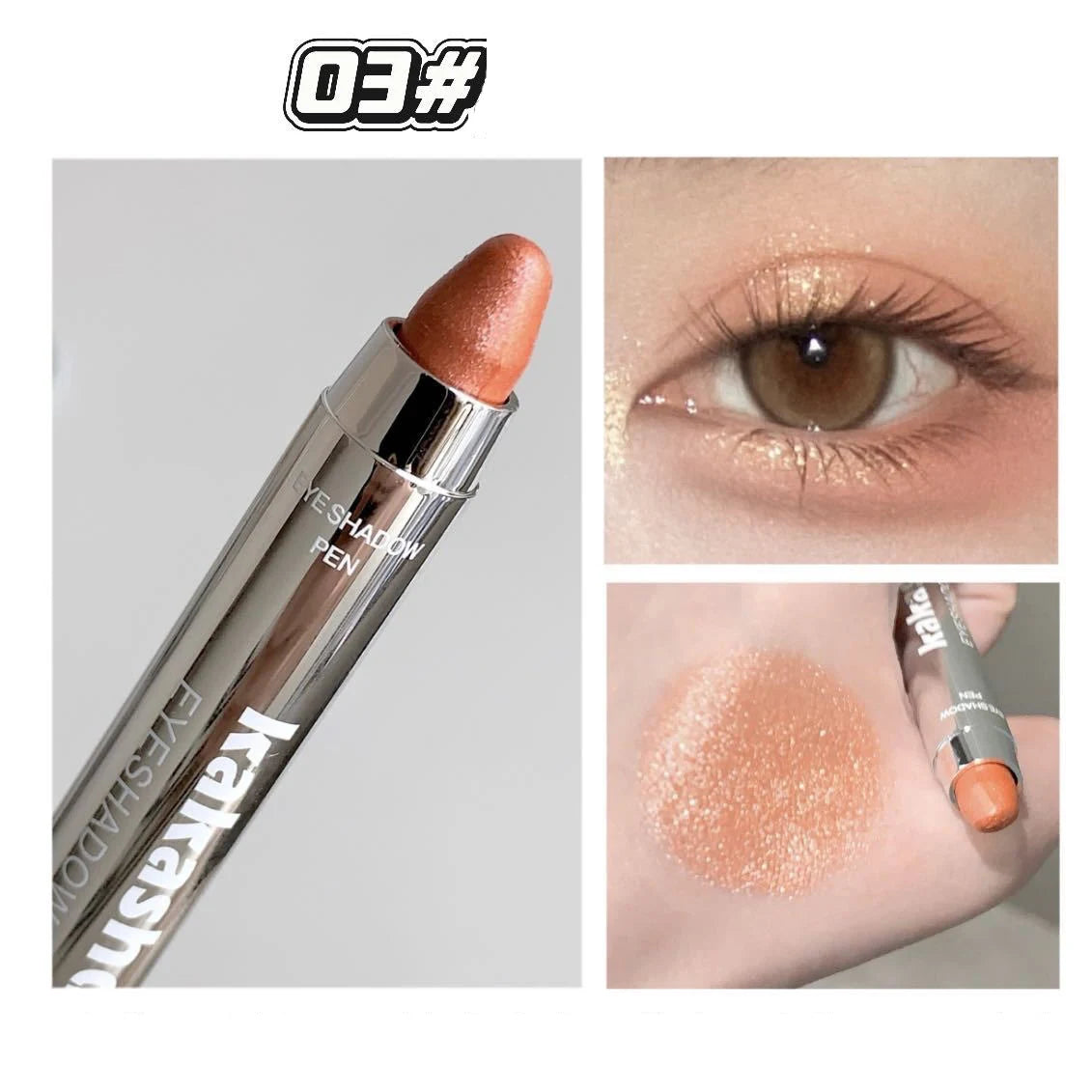 Metallic Glitter Eyeshadow Stick Matte Red Waterproof Shimmer Lying Silkworm Long Lasting High Gloss Pearlescent Eyeshadow Pen