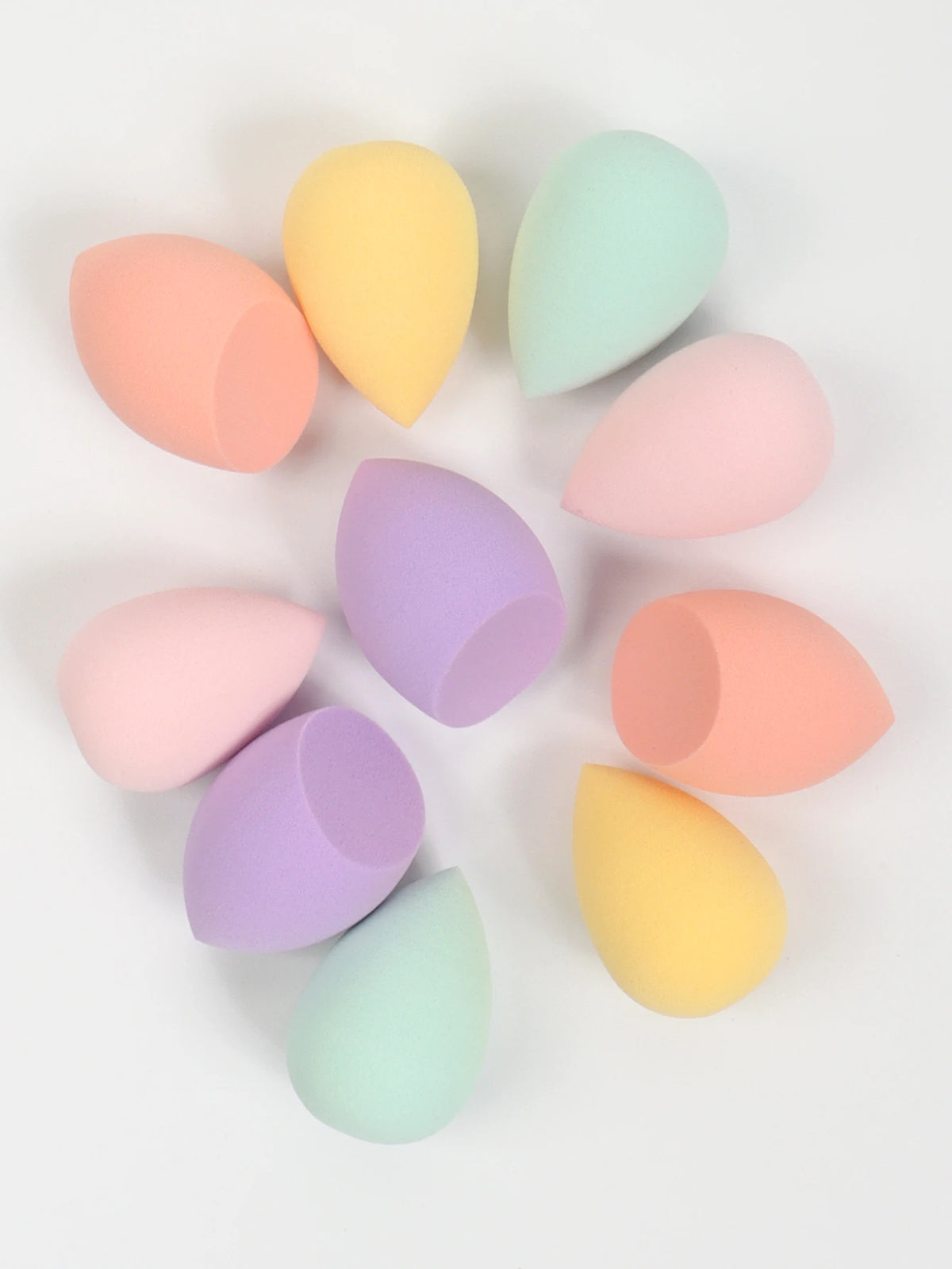 10 件 Mini Makeup Sponge Powder Puff Beauty Sponge for Makeup Concealer Liquid Foundation Face Cosmetic Puff Make up Sponge