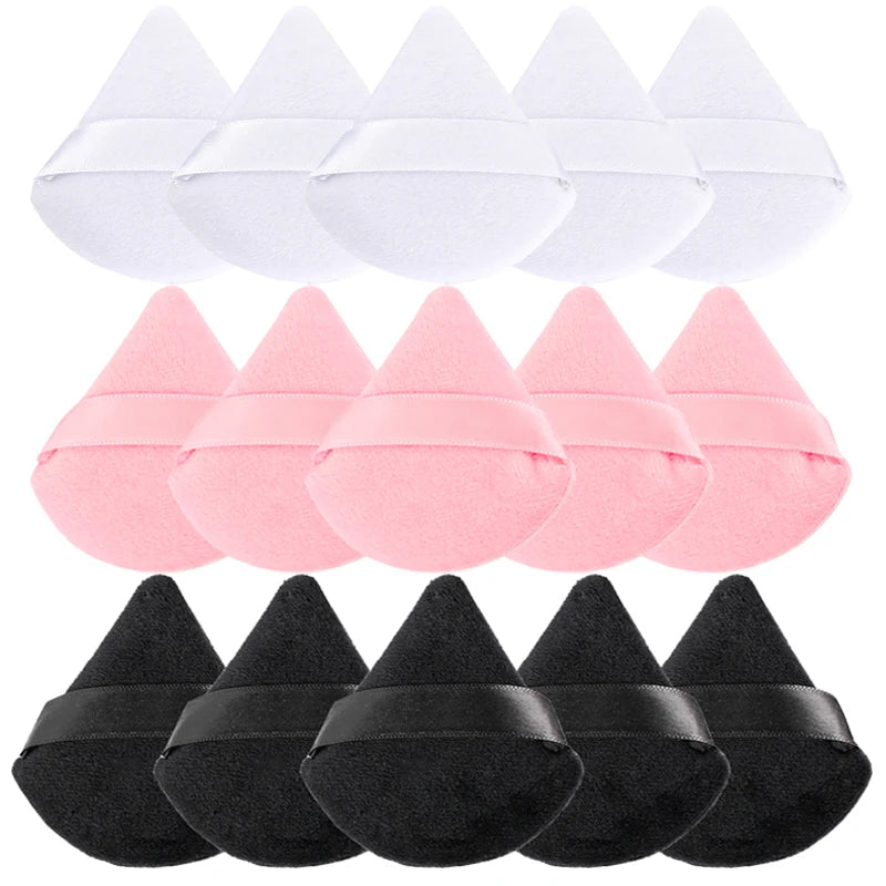 1/2/4pcs Triangle Powder Puff Soft Velvet Facial Makeup Sponge Puff Mixer Beauty Foundation Make-Up Sponge Cosmetics Accessories