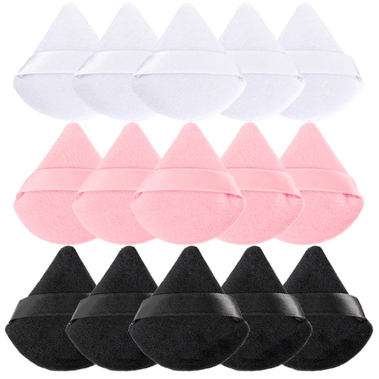 1/2/4pcs Triangle Powder Puff Soft Velvet Facial Makeup Sponge Puff Mixer Beauty Foundation Make-Up Sponge Cosmetics Accessories