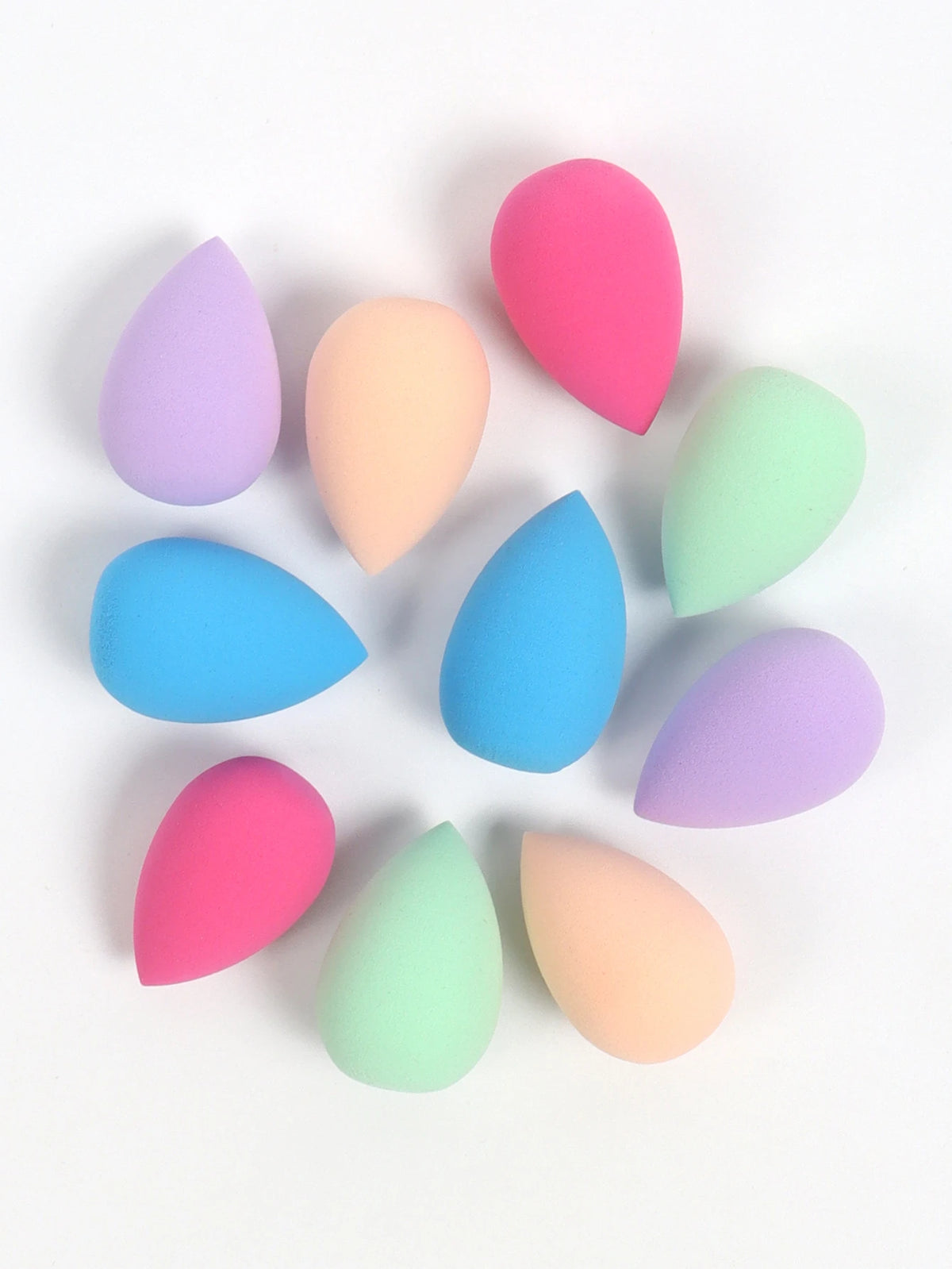 10 件 Mini Makeup Sponge Powder Puff Beauty Sponge for Makeup Concealer Liquid Foundation Face Cosmetic Puff Make up Sponge