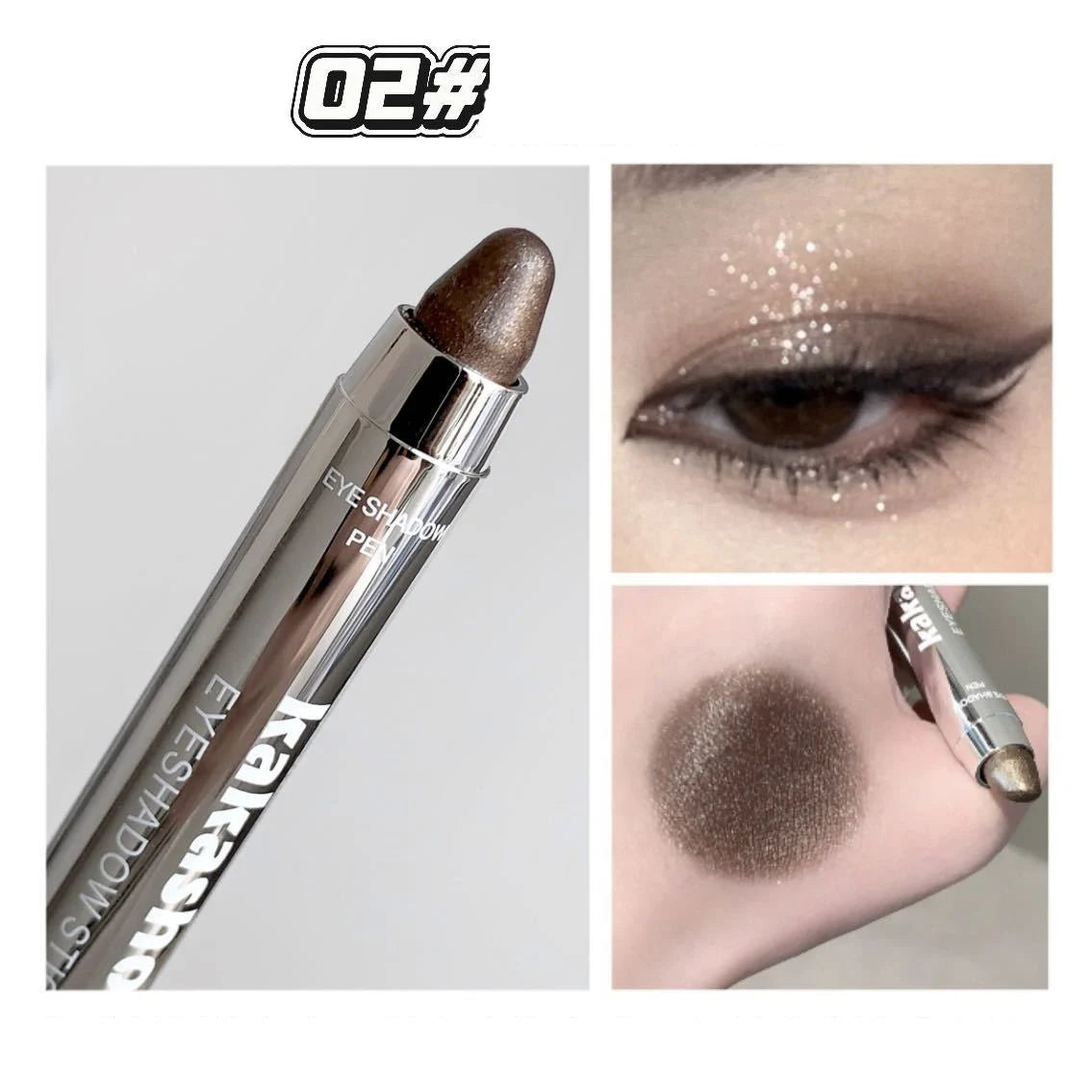Metallic Glitter Eyeshadow Stick Matte Red Waterproof Shimmer Lying Silkworm Long Lasting High Gloss Pearlescent Eyeshadow Pen