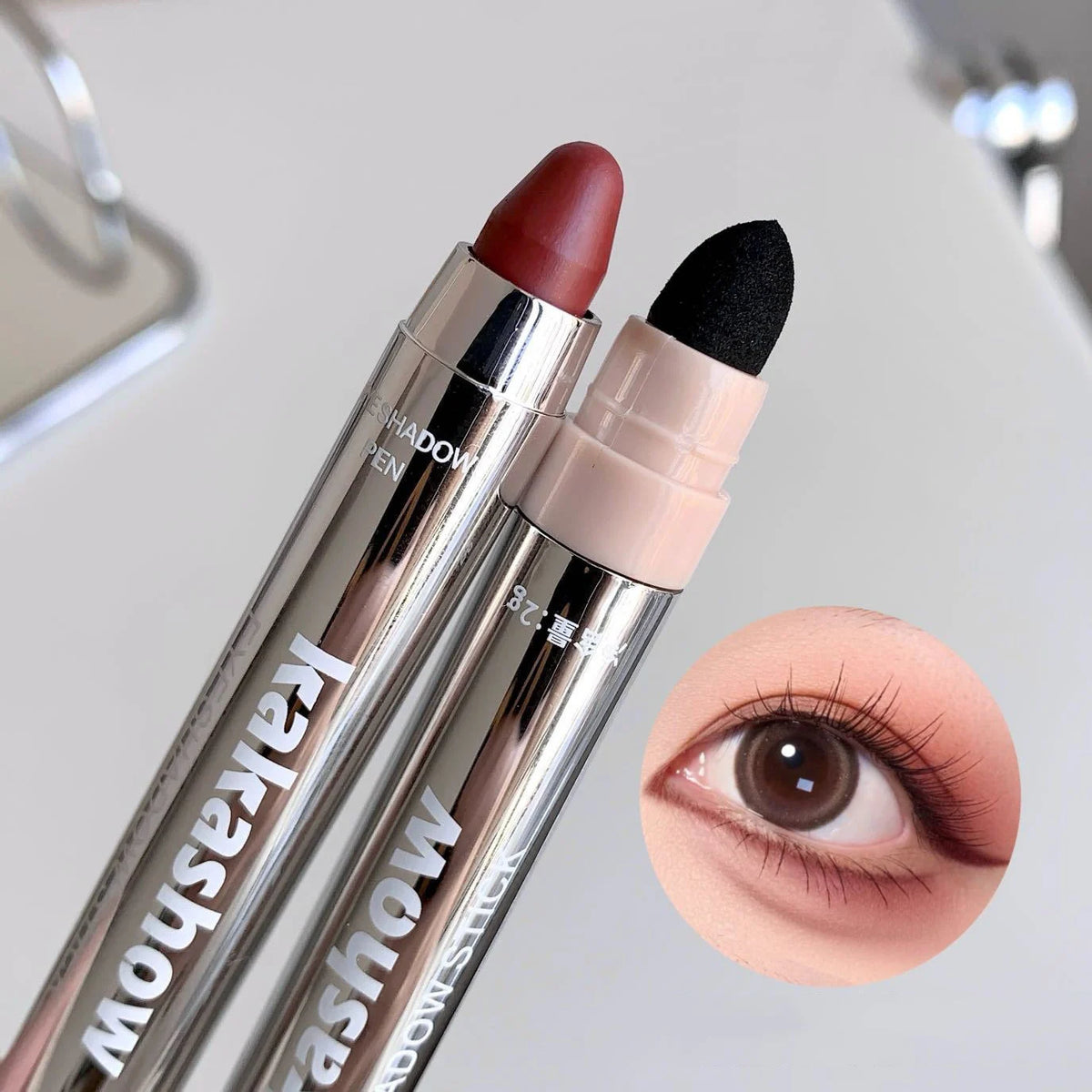 Metallic Glitter Eyeshadow Stick Matte Red Waterproof Shimmer Lying Silkworm Long Lasting High Gloss Pearlescent Eyeshadow Pen