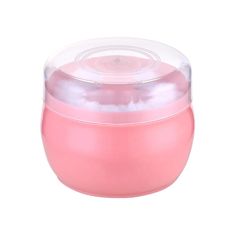 1PCS Talcum Powder Powder Puff With Box Baby Soft Face Body Cosmetic Powder Puff Talcum Powder Sponge Box Case Container