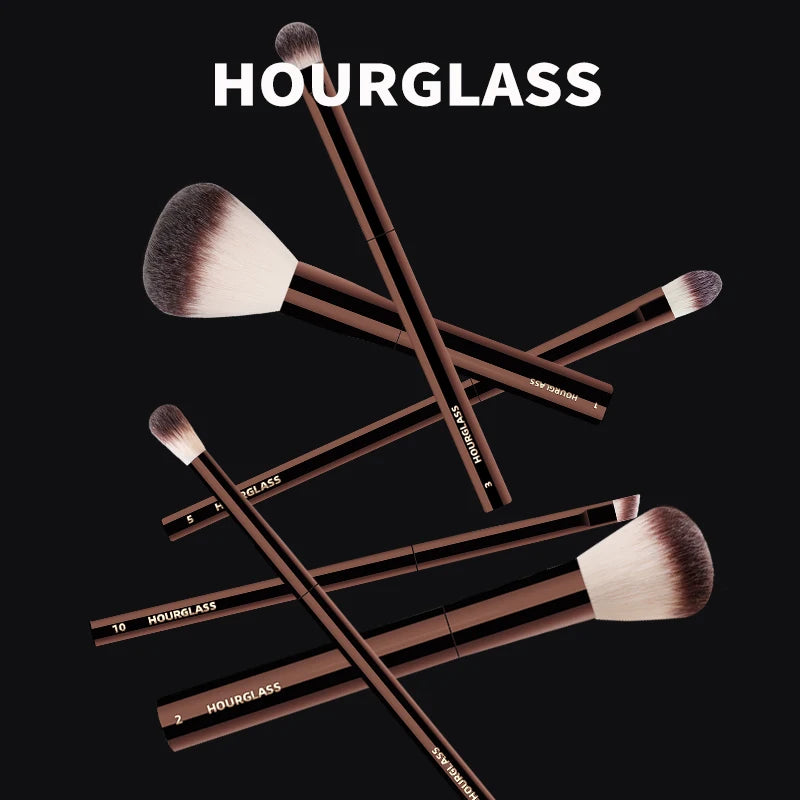 Hourglass Makeup Brush- No.10 Angled Eyeliner/ Eyebrow Brush Soft and Skin-friendly Fiber Hair Fashion Design Single Eye Brush