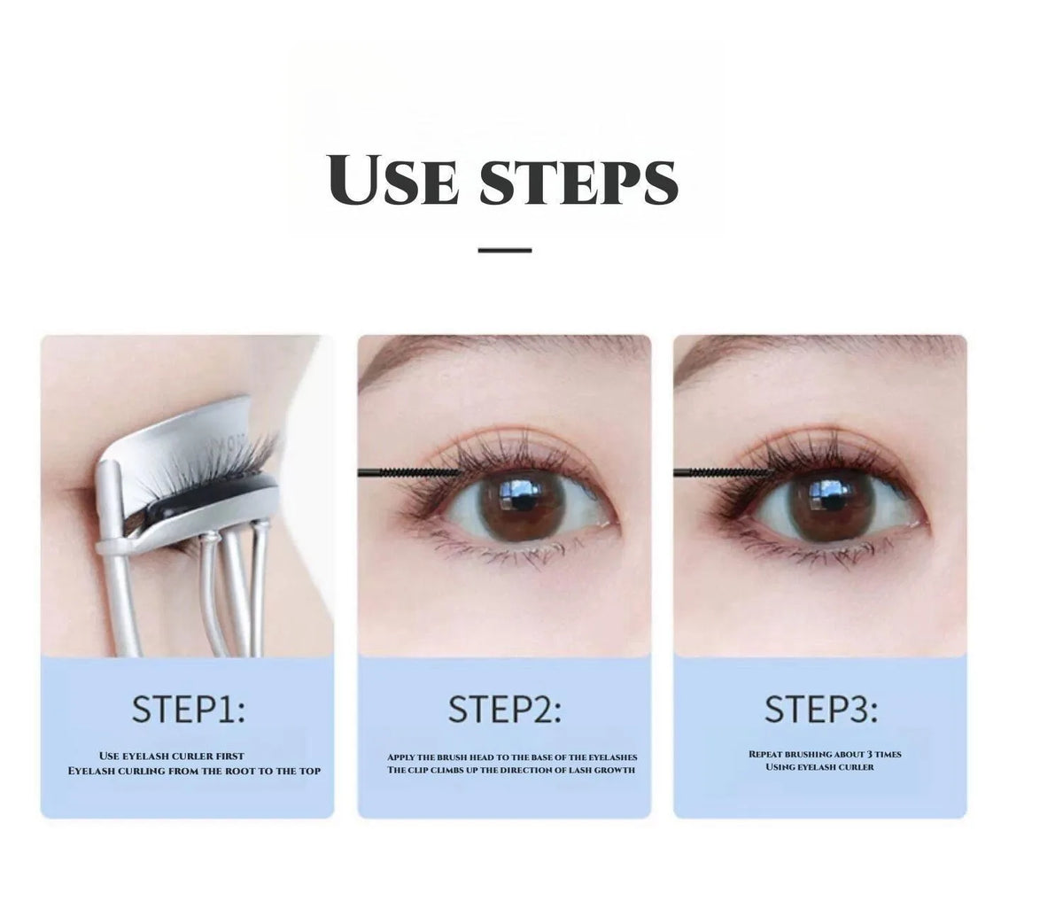 Mascara Smooth Brush Head Waterproof / Sweatproof Not Easy to Smudge for Beginners