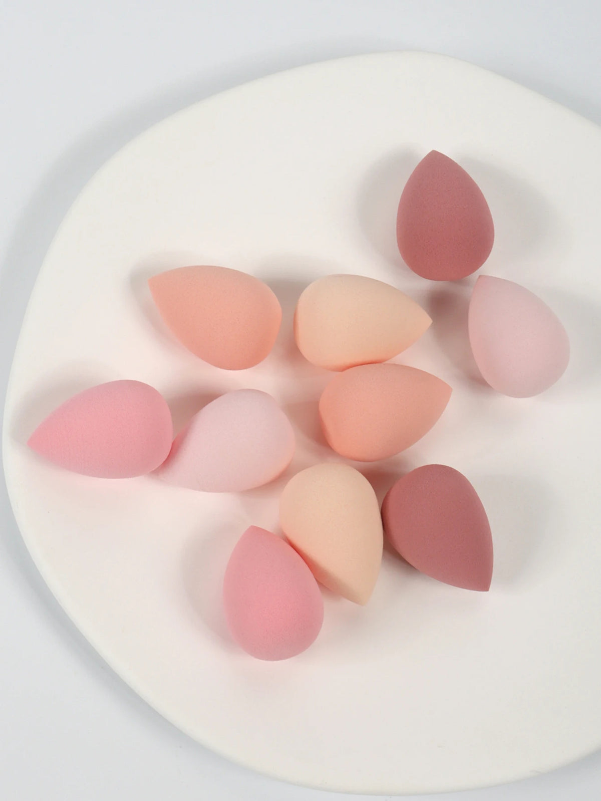 10 件 Mini Makeup Sponge Powder Puff Beauty Sponge for Makeup Concealer Liquid Foundation Face Cosmetic Puff Make up Sponge