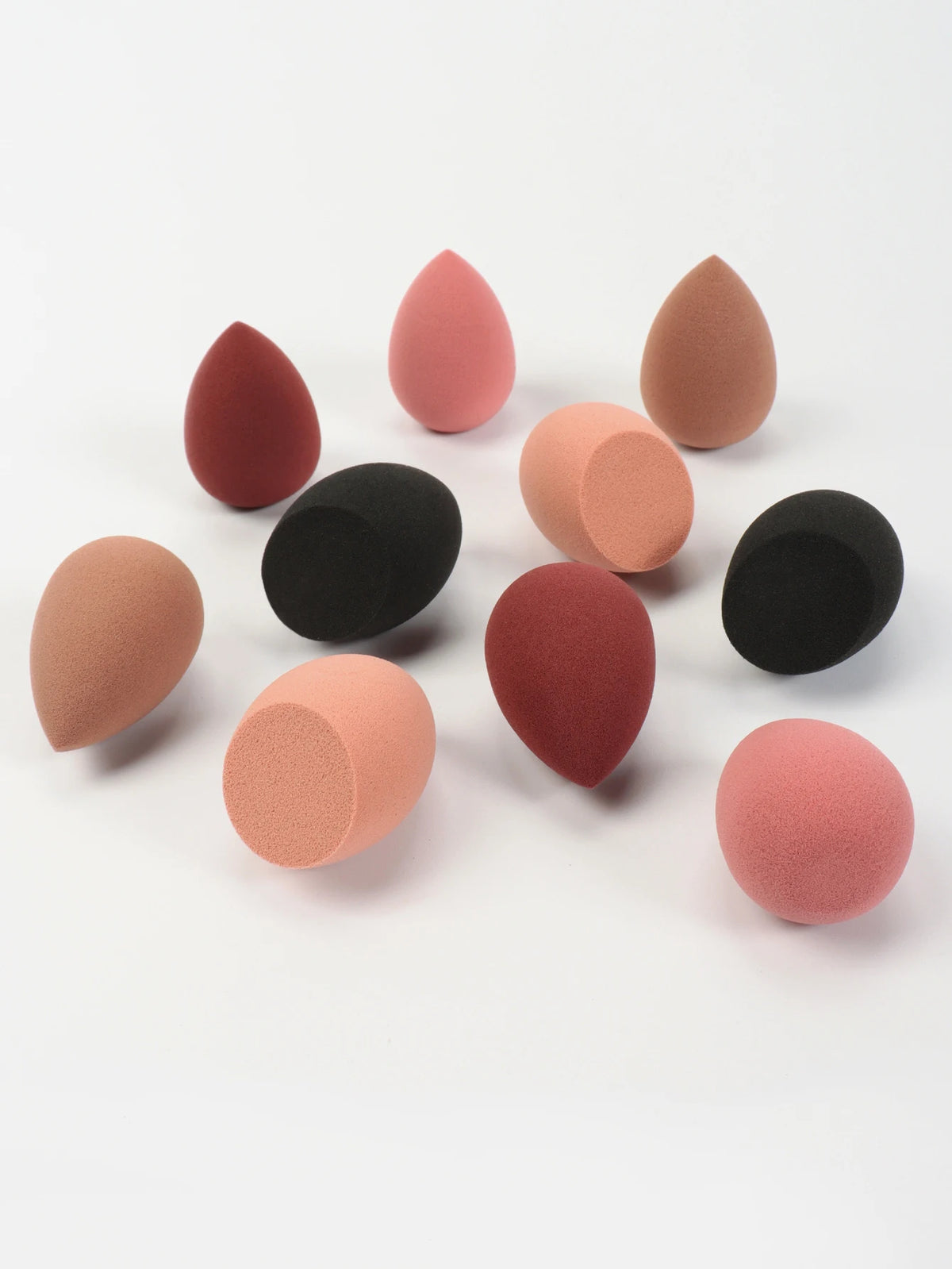 10 件 Mini Makeup Sponge Powder Puff Beauty Sponge for Makeup Concealer Liquid Foundation Face Cosmetic Puff Make up Sponge