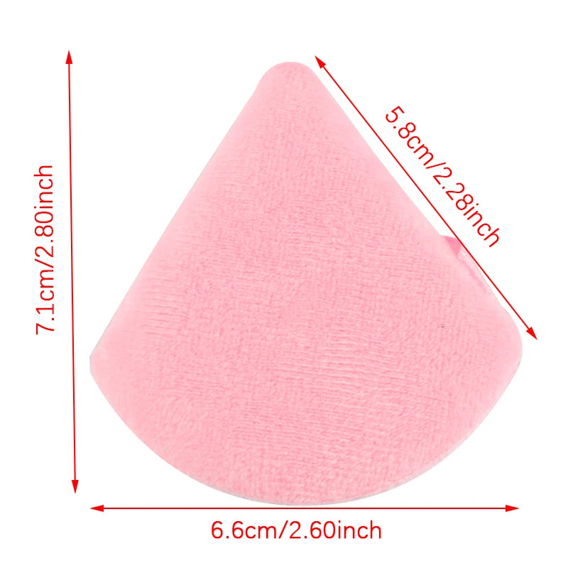 1/2/4pcs Triangle Powder Puff Soft Velvet Facial Makeup Sponge Puff Mixer Beauty Foundation Make-Up Sponge Cosmetics Accessories