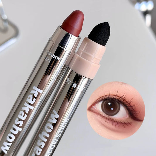 Metallic Glitter Eyeshadow Stick Matte Red Waterproof Shimmer Lying Silkworm Long Lasting High Gloss Pearlescent Eyeshadow Pen