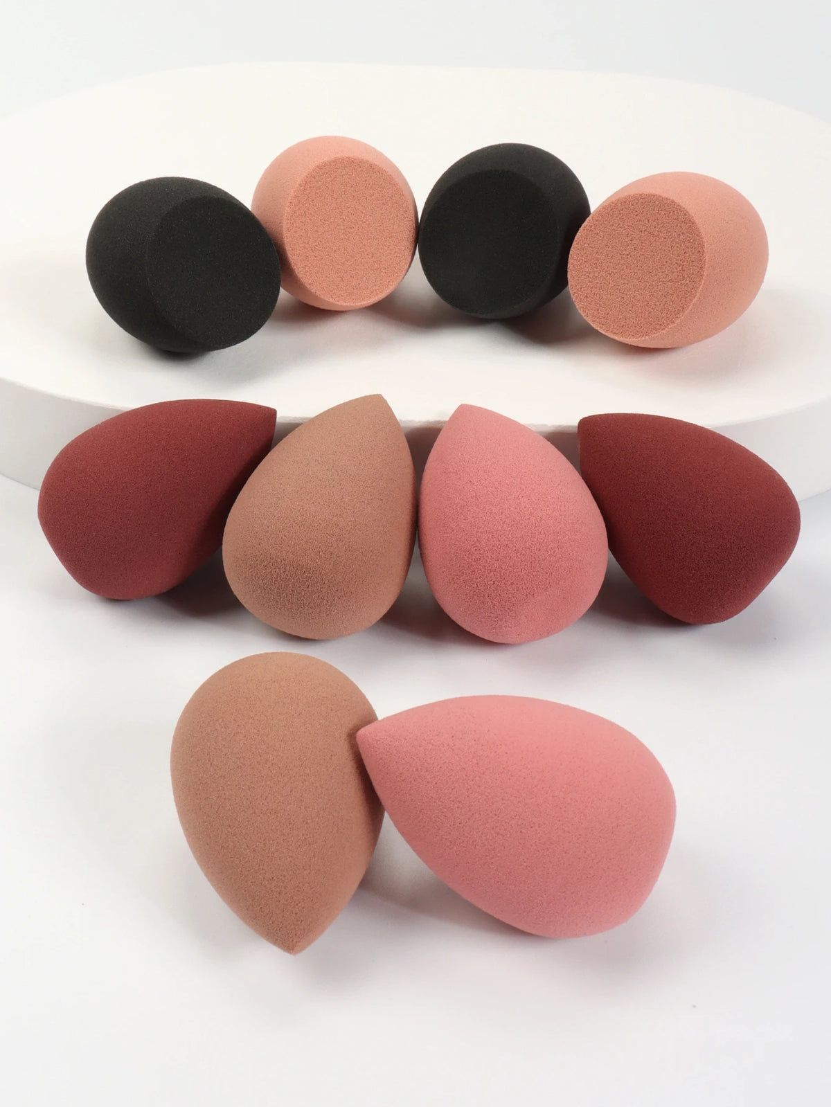 10 件 Mini Makeup Sponge Powder Puff Beauty Sponge for Makeup Concealer Liquid Foundation Face Cosmetic Puff Make up Sponge