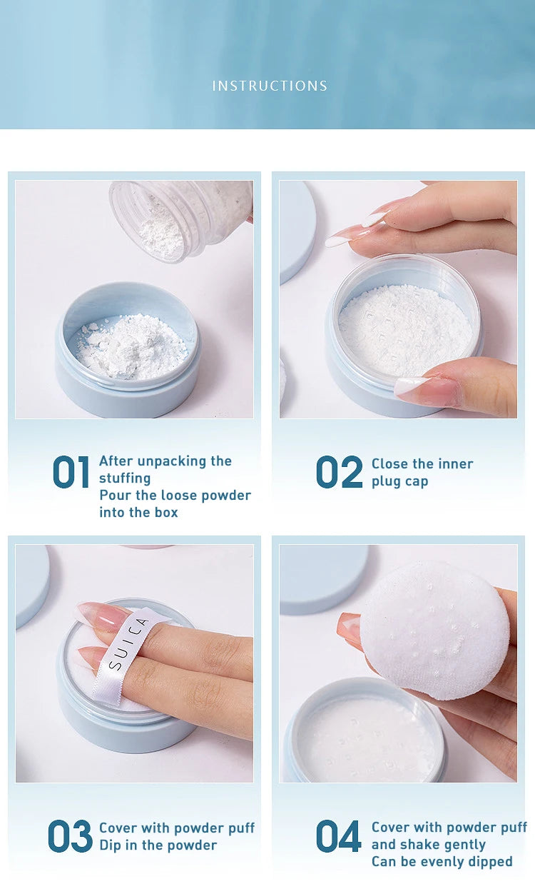 5g Macaroon Loose Powder Case Loose Powder Setting Powder Honey Powder Dispenser Toner Empty Case Mini Powder Puff Powder Case