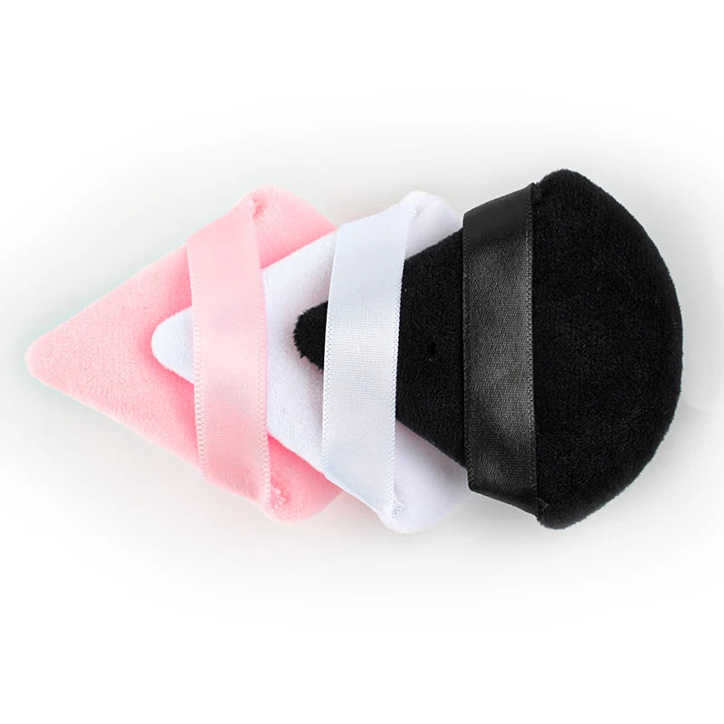 1/2/4pcs Triangle Powder Puff Soft Velvet Facial Makeup Sponge Puff Mixer Beauty Foundation Make-Up Sponge Cosmetics Accessories