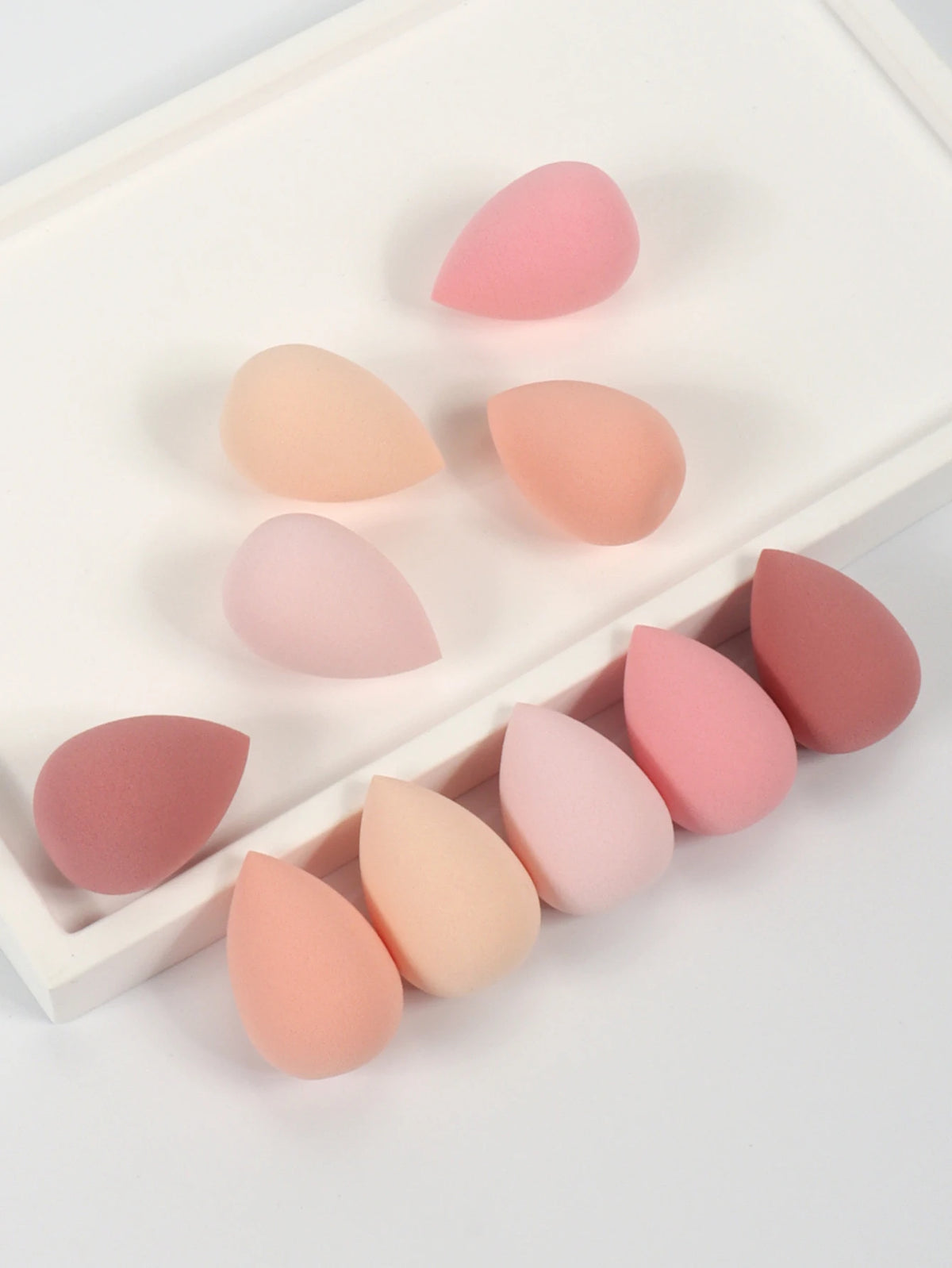 10 件 Mini Makeup Sponge Powder Puff Beauty Sponge for Makeup Concealer Liquid Foundation Face Cosmetic Puff Make up Sponge