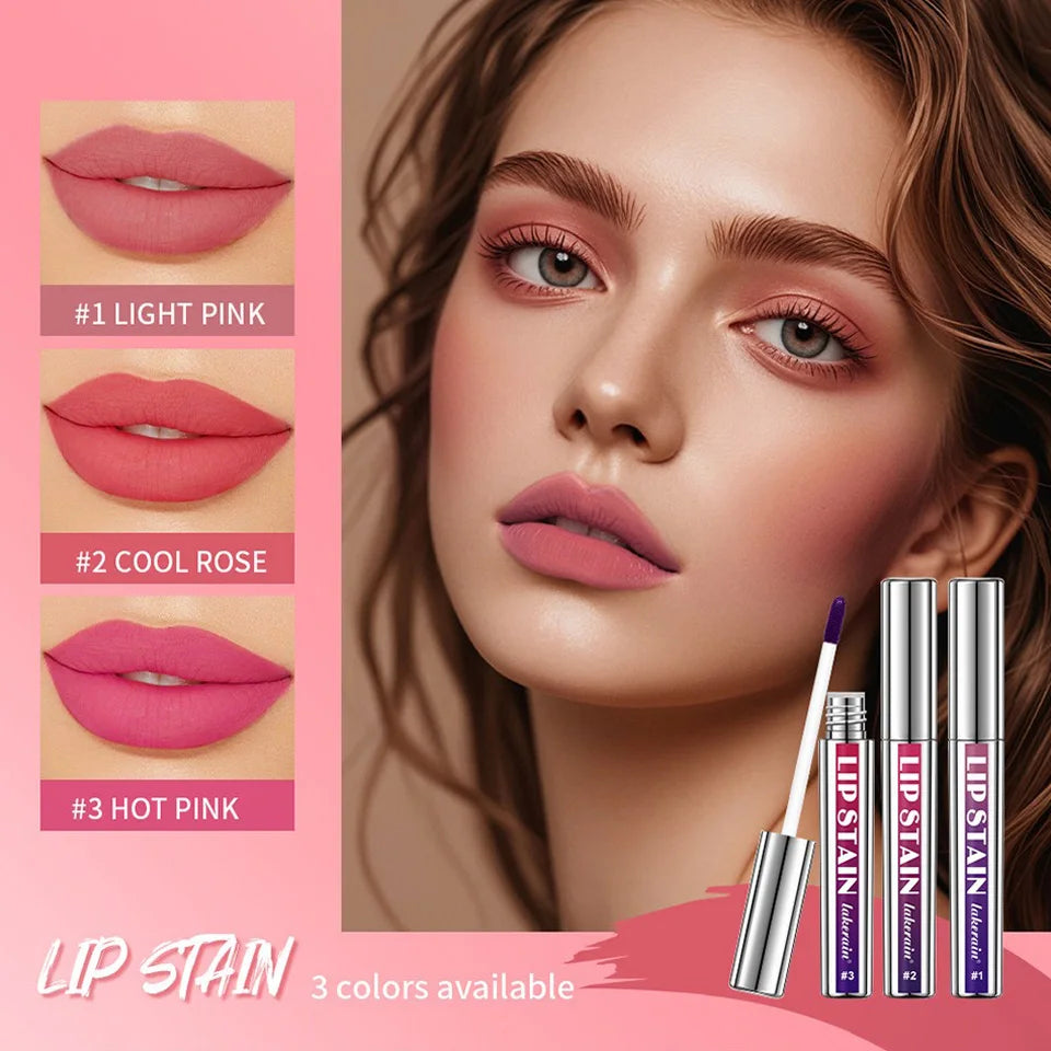 Silver Tube Peel Off Tattoo Lipgloss Waterproof Liquid Matte Lip Tint RosePink Tear-off Lip Stain Non Stick Cup Quick Dry Makeup