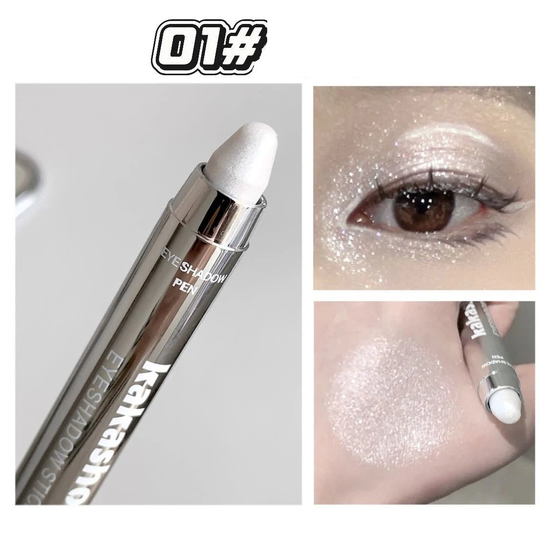 Metallic Glitter Eyeshadow Stick Matte Red Waterproof Shimmer Lying Silkworm Long Lasting High Gloss Pearlescent Eyeshadow Pen