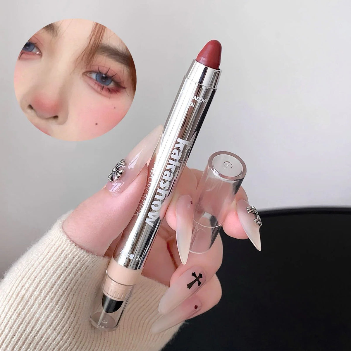 Metallic Glitter Eyeshadow Stick Matte Red Waterproof Shimmer Lying Silkworm Long Lasting High Gloss Pearlescent Eyeshadow Pen