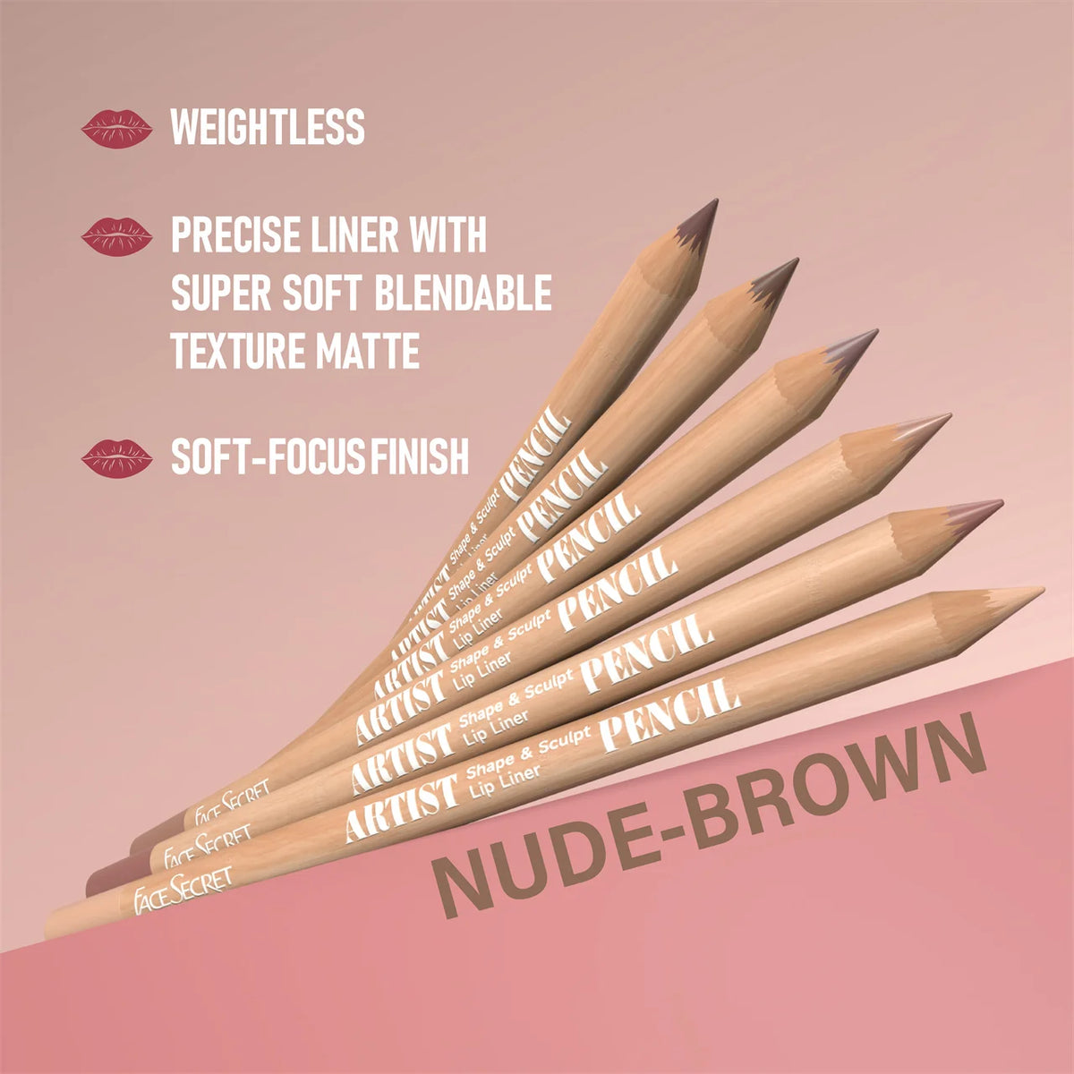 6pcs/set Lip Liner Pen 6 Colors Waterproof And Sweat-proof Not Easy To Fade Non-stick Cup Nude Lipstick Pencil SET