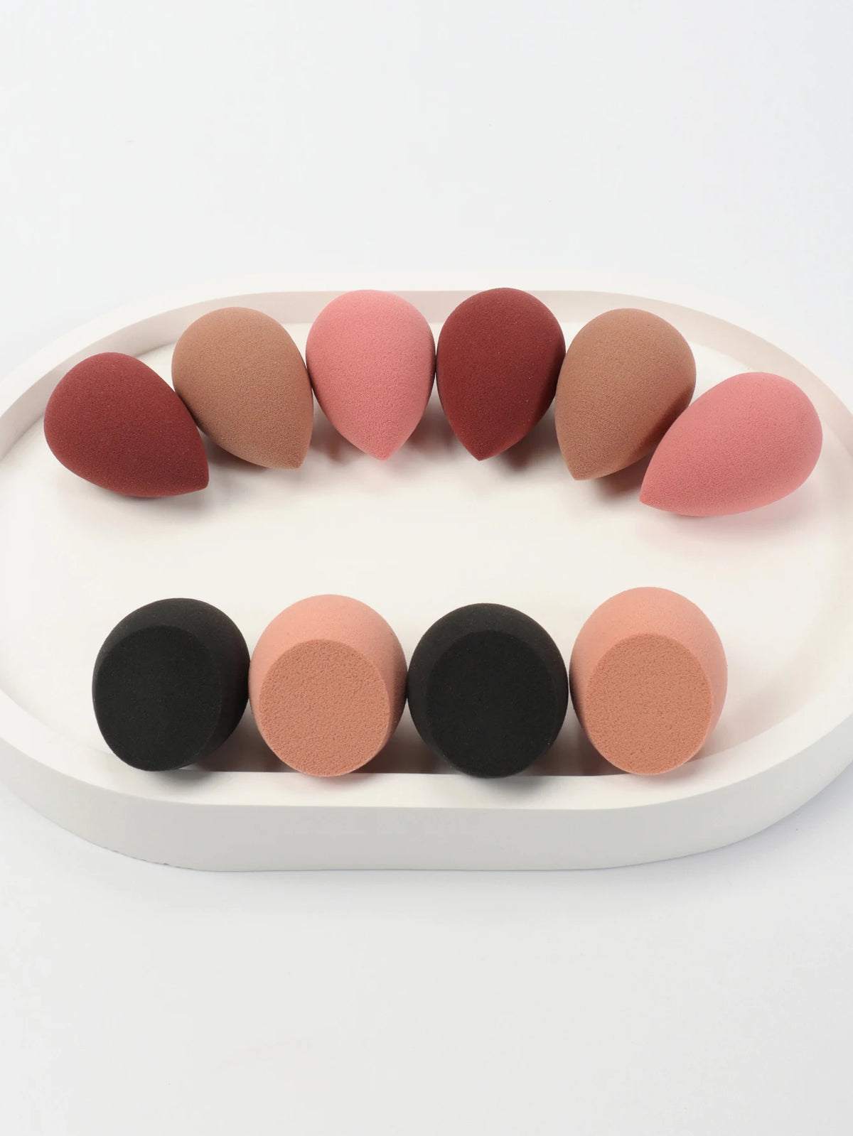 10 件 Mini Makeup Sponge Powder Puff Beauty Sponge for Makeup Concealer Liquid Foundation Face Cosmetic Puff Make up Sponge