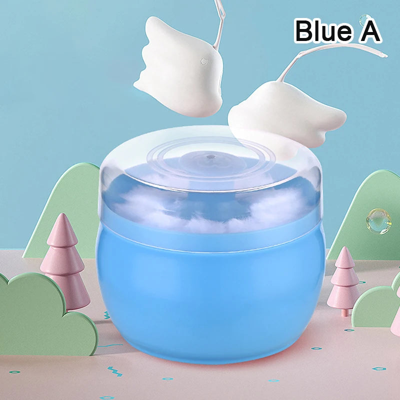 1PCS Talcum Powder Powder Puff With Box Baby Soft Face Body Cosmetic Powder Puff Talcum Powder Sponge Box Case Container