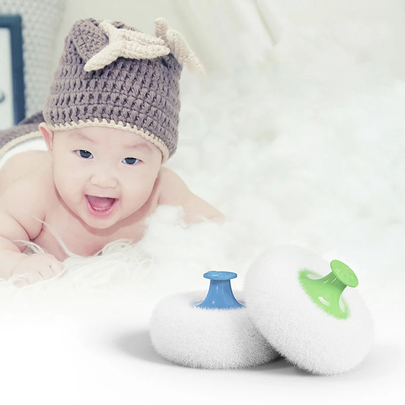 1PCS Talcum Powder Powder Puff With Box Baby Soft Face Body Cosmetic Powder Puff Talcum Powder Sponge Box Case Container