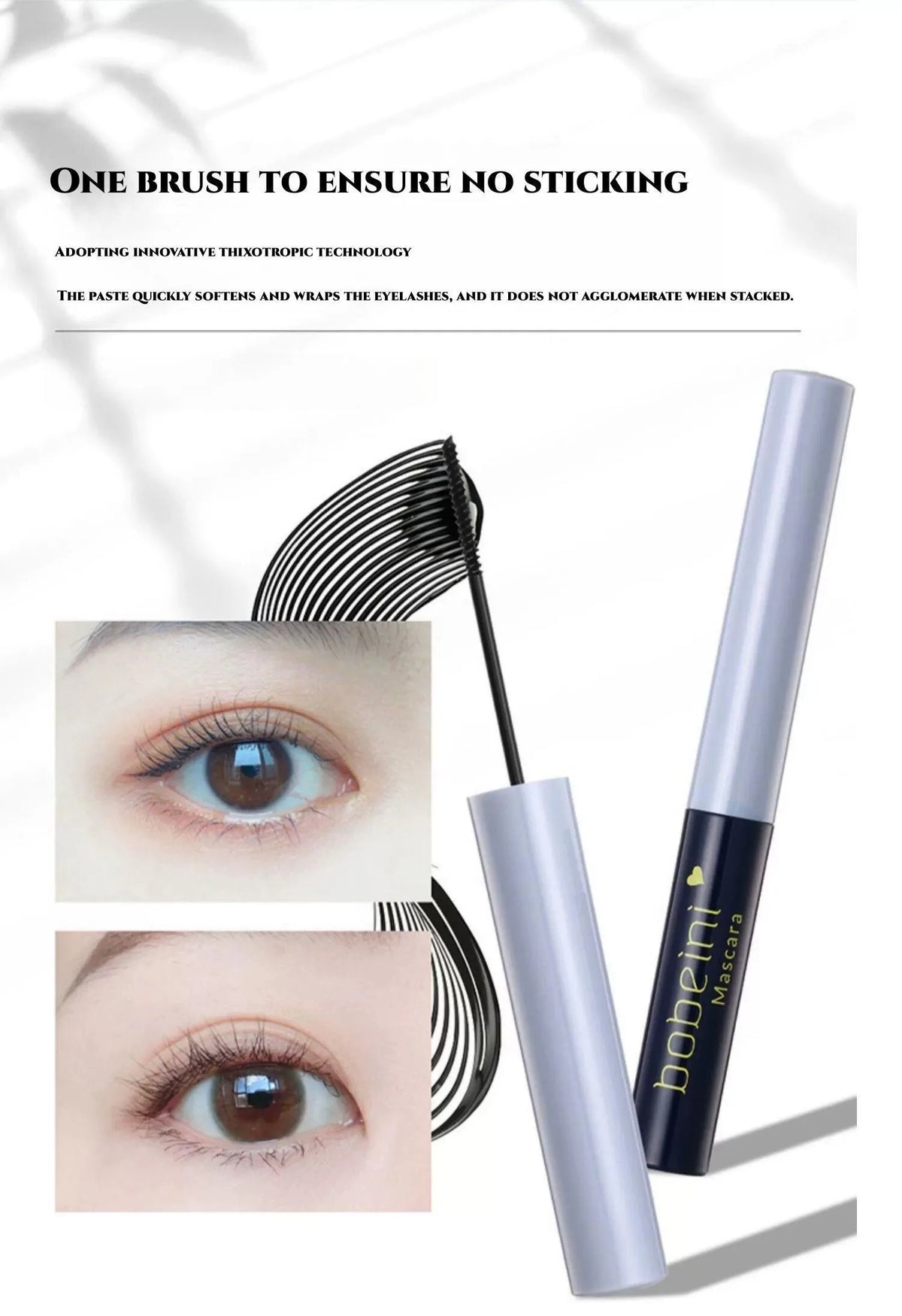 Mascara Smooth Brush Head Waterproof / Sweatproof Not Easy to Smudge for Beginners