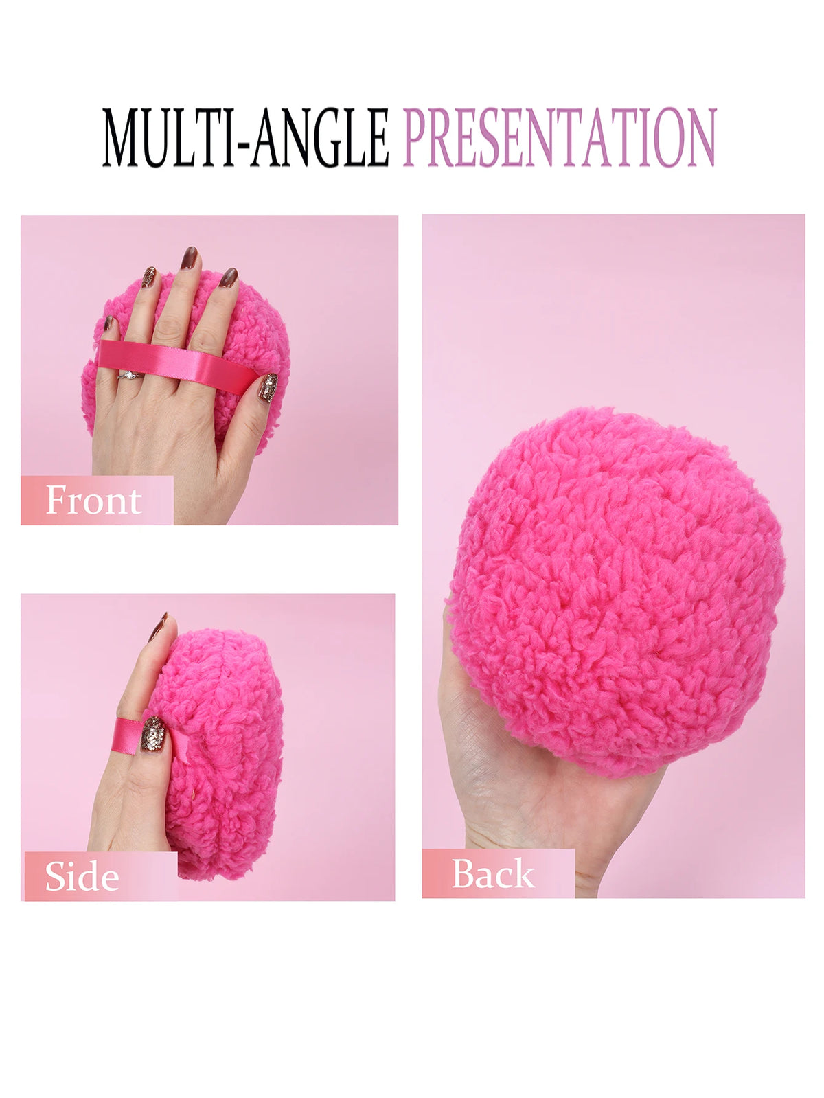 1/2Pcs Extra-Large and Extra-Thick Powder Puff, Skin-Friendly, Soft and Non-Absorbent, Extra-Large Talcum Powder Puff