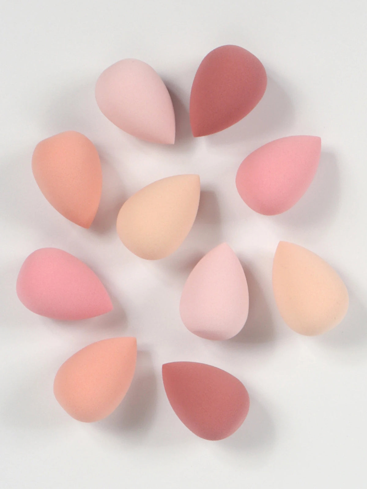 10 件 Mini Makeup Sponge Powder Puff Beauty Sponge for Makeup Concealer Liquid Foundation Face Cosmetic Puff Make up Sponge
